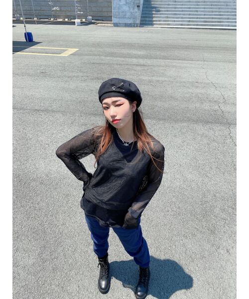 MUSINSA STANDARD（ムシンサスタンダード）の「[クールタンダード] リラックスドスリーブレストップ [ダークグレー]（Tシャツ/カットソー・メンズ・その他・LARGE/X-LARGE/XX-LARGE/XXX-LARGE/SMALL/MEDIUM）」の8枚目の写真