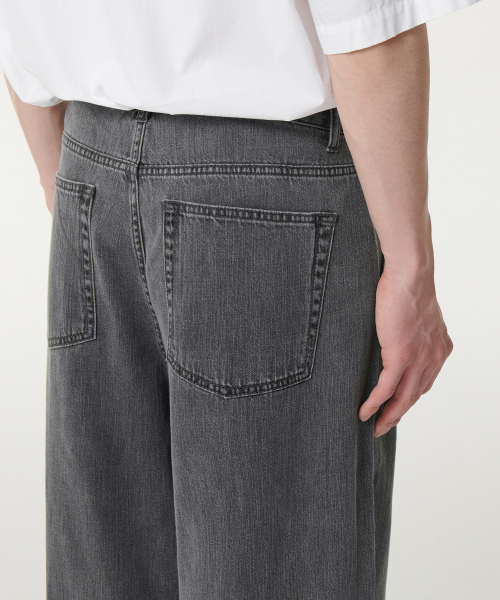 MUSINSA STANDARD（ムシンサスタンダード）の「リネンライクセミバルーンデニムパンツ[グレー]（デニムパンツ・メンズ・その他・31/33/26/27/28/29/38/42/36/34/32/30/40）」の6枚目の写真