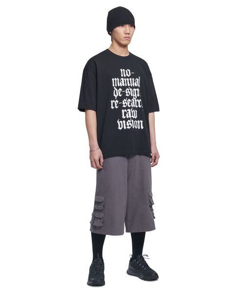 NOMANUAL(NOMANUAL)の「UTILITY CARGO SHORTS - WASHED CHARCOAL(その他パンツ・レディース・その他・LARGE/SMALL/MEDIUM)」の3枚目の写真