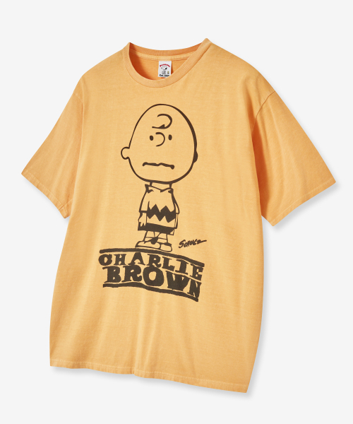 VTWO(ブイツー)の「チャーリーブラウン ピグメントTシャツ (YELLOW)(Tシャツ/カットソー・レディース・その他・SMALL/MEDIUM/LARGE)」の2枚目の写真