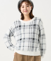 TOKYO SHIRTS | 【Pitta Re:)】 フェザーチェック プルオーバー(ニット/セーター)