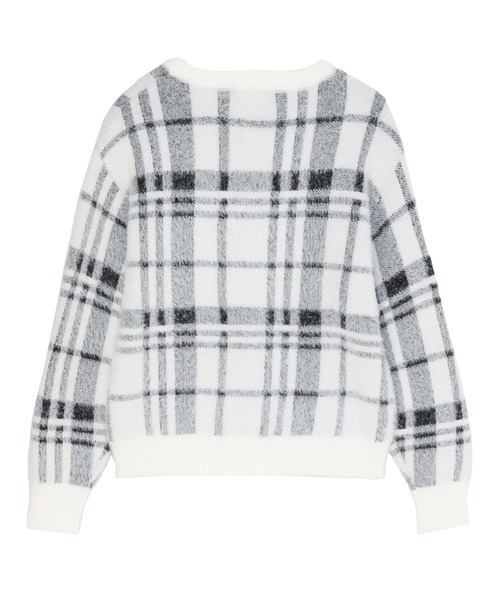 TOKYO SHIRTS（トウキョウシャツ）の「【Pitta Re:)】 フェザーチェック プルオーバー（ニット/セーター・レディース・ブラック/ホワイト・M/L）」の5枚目の写真