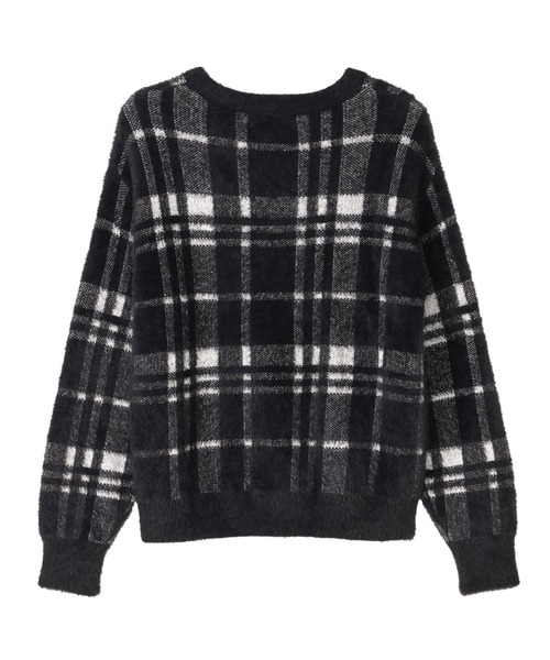 TOKYO SHIRTS（トウキョウシャツ）の「【Pitta Re:)】 フェザーチェック プルオーバー（ニット/セーター・レディース・ブラック/ホワイト・M/L）」の10枚目の写真