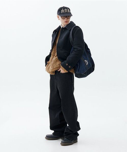 WESLEYHYUSTON(ウェズリーユーストン)の「DOUBLE BELT LOOP WIDE DENIM PANTS BLACK(デニムパンツ・メンズ・その他・SMALL/MEDIUM/LARGE/X-SMALL)」の8枚目の写真