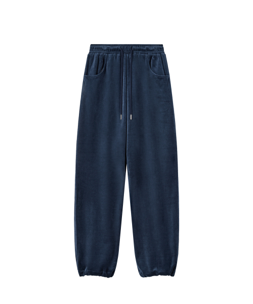Rest&Recreation（レストアンドレクリエーション）の「VELVET PANTS - NAVY（スウェットパンツ・レディース・その他・SMALL/LARGE）」の2枚目の写真