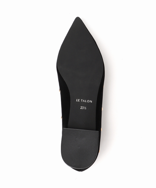 ポインテッドハートスタッズフラット（その他シューズ）｜LE TALON