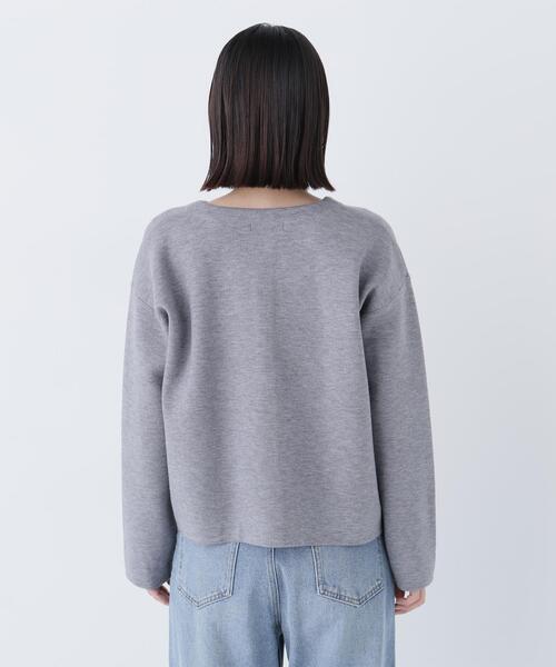 NATURAL BEAUTY BASIC（ナチュラルビューティーベーシック）の「◇バイカラー接結カーディガン（カーディガン/ボレロ・レディース・ベージュ系その他/パープル系その他/グレー系その他・FREE）」の14枚目の写真
