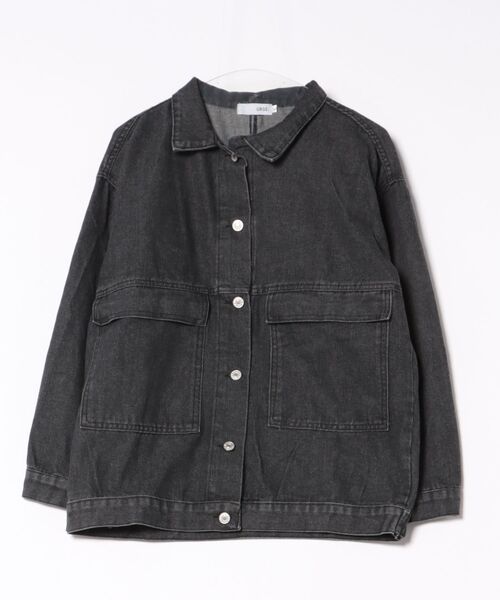urge:(アージコロン )の「【URGE:】オーバーサイズ デニム ジャケット(デニムジャケット・レディース・グレー/ブルー・SMALL/MEDIUM/LARGE/X-LARGE)」の9枚目の写真