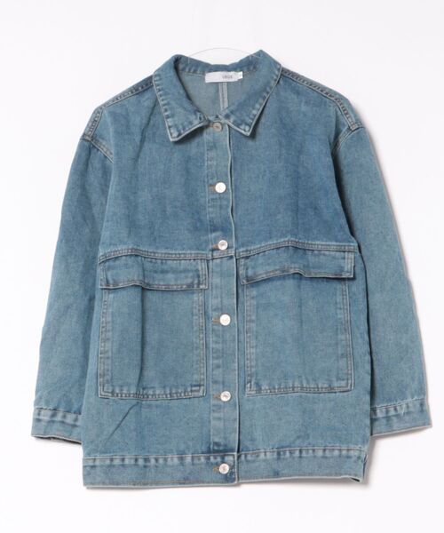 urge:(アージコロン )の「【URGE:】オーバーサイズ デニム ジャケット(デニムジャケット・レディース・グレー/ブルー・SMALL/MEDIUM/LARGE/X-LARGE)」の10枚目の写真