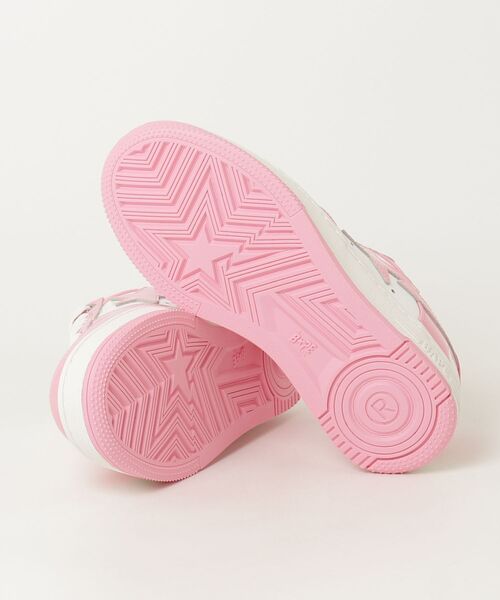 A BATHING APE(アベイシングエイプ)の「BAPE STA #5(スニーカー・レディース・ブラック/ピンク・5/6/4)」の6枚目の写真