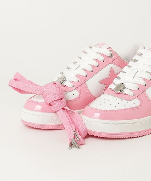 A BATHING APE(アベイシングエイプ)の「BAPE STA #5(スニーカー・レディース・ブラック/ピンク・5/6/4)」の7枚目の写真