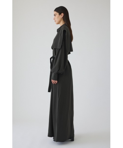 RIM.ARK(リムアーク)の「Trench OP トレンチワンピース(ワンピース・レディース・ブラック/ダークグリーン・36/38)」の12枚目の写真