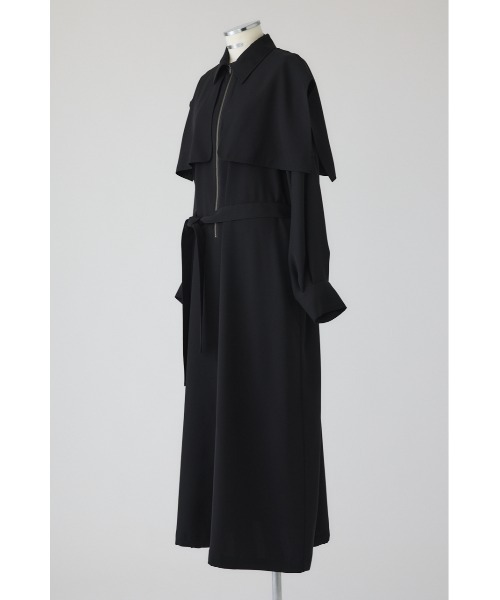 RIM.ARK(リムアーク)の「Trench OP トレンチワンピース(ワンピース・レディース・ブラック/ダークグリーン・36/38)」の19枚目の写真