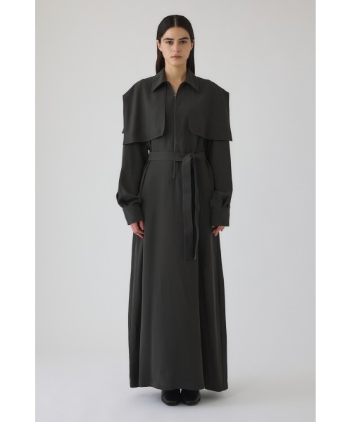 RIM.ARK(リムアーク)の「Trench OP トレンチワンピース(ワンピース・レディース・ブラック/ダークグリーン・36/38)」の3枚目の写真