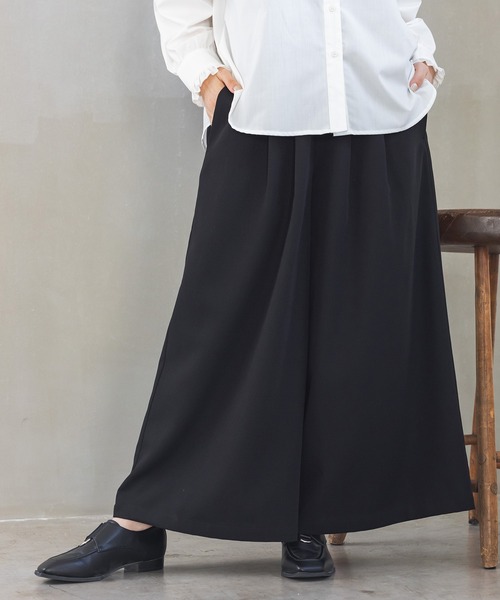 n'OrLABEL（ノアールレーベル）の「【セットアップ対応】『ボリュームワイドパンツ』（その他パンツ・レディース・グレー/ブラック・1/2）」の7枚目の写真