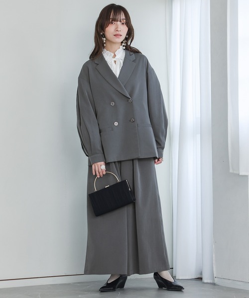 n'OrLABEL（ノアールレーベル）の「【セットアップ対応】『ボリュームワイドパンツ』（その他パンツ・レディース・グレー/ブラック・1/2）」の17枚目の写真