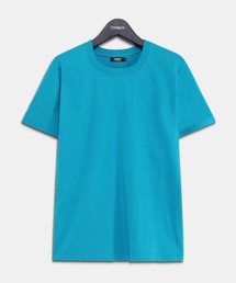 TOPBOY（トップボーイ）の「ベーシックスタンダードフィットコマサ20番手半袖Tシャツ水色（Tシャツ/カットソー）」