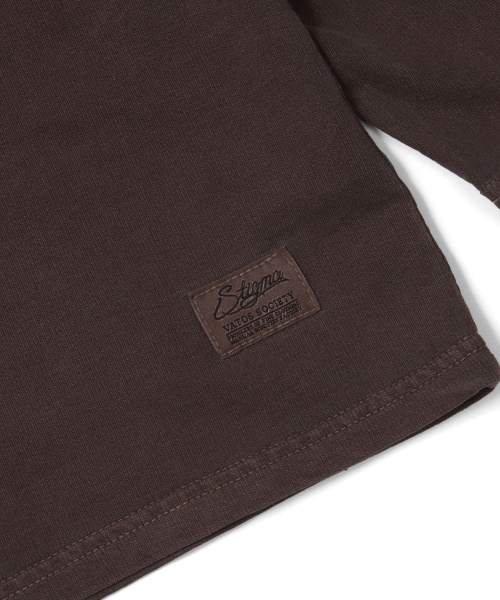 STIGMA（スティグマ）の「PIGMENT ML LONG SLEEVES BROWN（Tシャツ/カットソー・メンズ・その他・LARGE/X-LARGE/MEDIUM）」の6枚目の写真