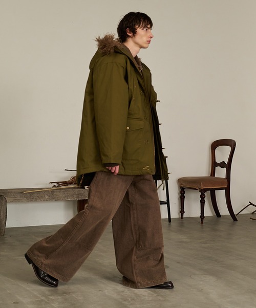 CREO STORE(クレオストア)の「Padded N-3B Jacket/パデットエヌスリービージャケット(ミリタリージャケット・メンズ・ブラック/オリーブ・MEDIUM/LARGE)」の8枚目の写真