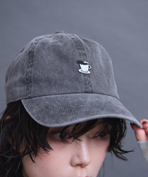 I am I in fact...(アイアムアイインファクト)の「goodmorning キャップ(キャップ・レディース・ブラック/カーキ/オレンジ・FREE)」の2枚目の写真