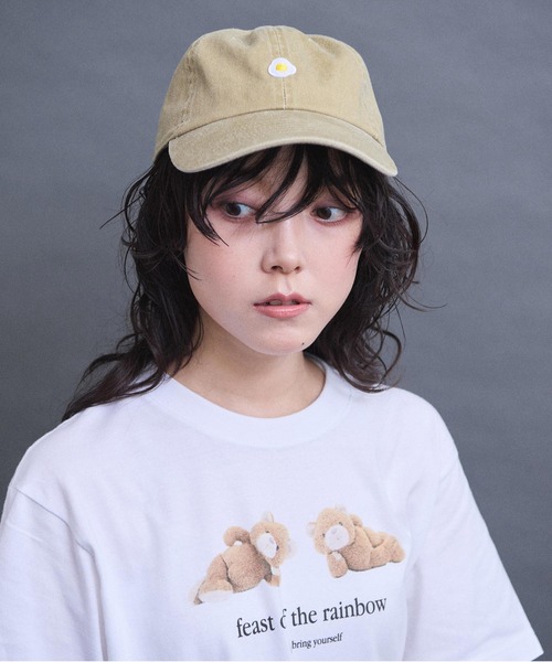 I am I in fact...(アイアムアイインファクト)の「goodmorning キャップ(キャップ・レディース・ブラック/カーキ/オレンジ・FREE)」の8枚目の写真