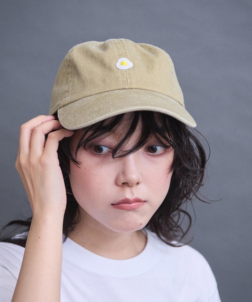 I am I in fact...(アイアムアイインファクト)の「goodmorning キャップ(キャップ・レディース・ブラック/カーキ/オレンジ・FREE)」の9枚目の写真