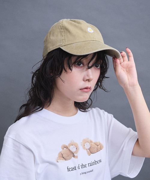 I am I in fact...(アイアムアイインファクト)の「goodmorning キャップ(キャップ・レディース・ブラック/カーキ/オレンジ・FREE)」の11枚目の写真