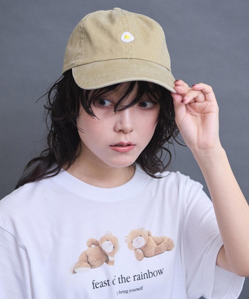 I am I in fact...(アイアムアイインファクト)の「goodmorning キャップ(キャップ・レディース・ブラック/カーキ/オレンジ・FREE)」の14枚目の写真