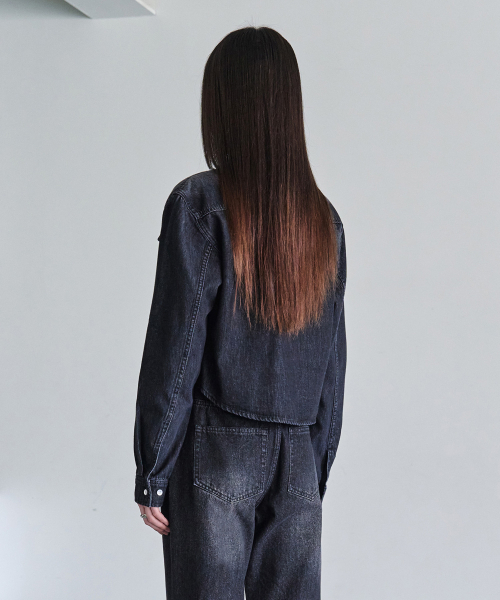 DECET WOMEN（デケット ウーマン）の「クロップドデニムシャツ DCWSH001BlackA（シャツ/ブラウス・レディース・その他・SMALL/MEDIUM）」の22枚目の写真