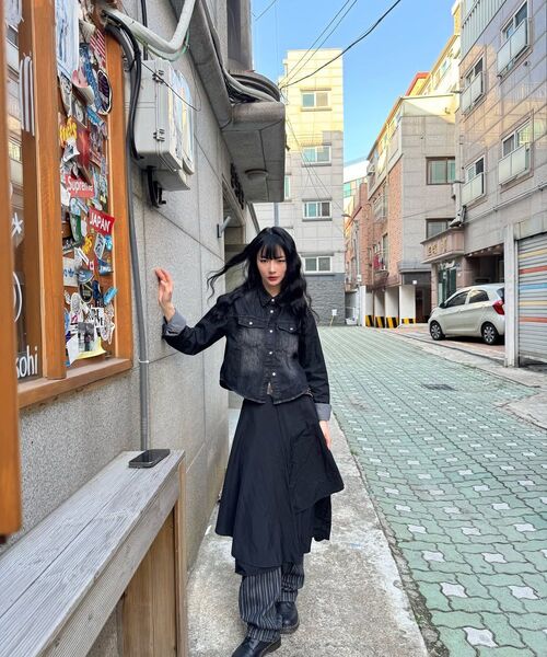 DECET WOMEN（デケット ウーマン）の「クロップドデニムシャツ DCWSH001BlackA（シャツ/ブラウス・レディース・その他・SMALL/MEDIUM）」の16枚目の写真