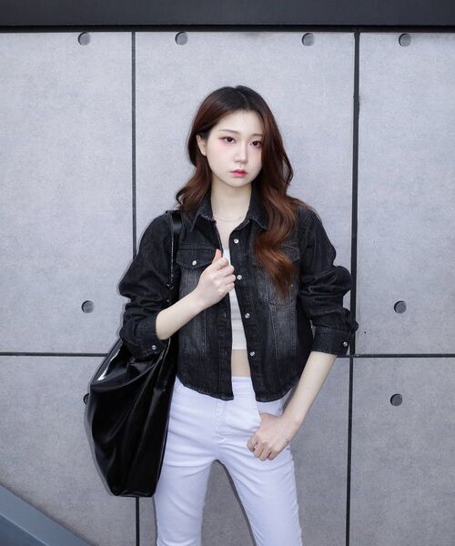 DECET WOMEN（デケット ウーマン）の「クロップドデニムシャツ DCWSH001BlackA（シャツ/ブラウス・レディース・その他・SMALL/MEDIUM）」の18枚目の写真