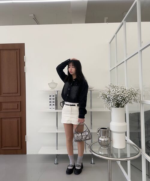 DECET WOMEN（デケット ウーマン）の「クロップドデニムシャツ DCWSH001BlackA（シャツ/ブラウス・レディース・その他・SMALL/MEDIUM）」の14枚目の写真