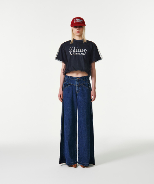 CURRENT（カレント）の「AIME MESH LAYERED T-SHIRT [NAVY]（Tシャツ/カットソー・レディース・その他・SMALL/MEDIUM）」の5枚目の写真