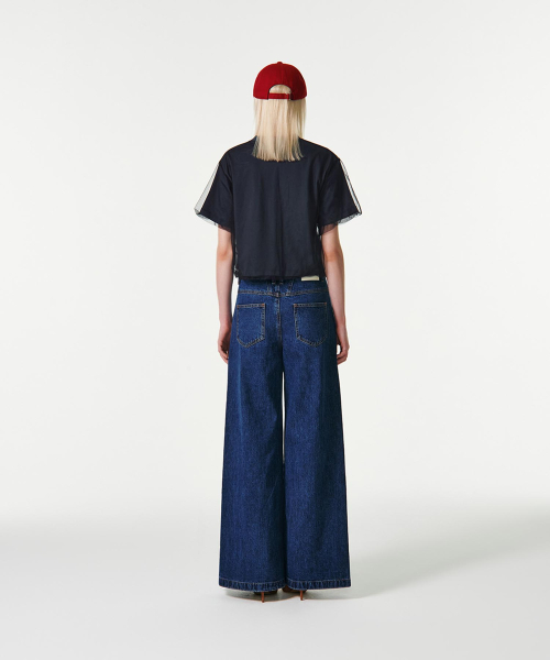 CURRENT（カレント）の「AIME MESH LAYERED T-SHIRT [NAVY]（Tシャツ/カットソー・レディース・その他・SMALL/MEDIUM）」の7枚目の写真