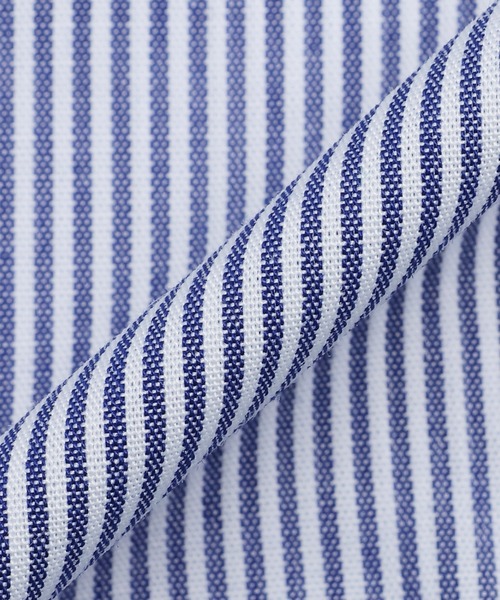 TOKYO SHIRTS(トウキョウシャツ)の「形態安定ノンアイロン ボタンダウン 長袖ビジネスワイシャツ(ビジネスシャツ・メンズ・ブルー・首回り42cm-裄丈82cm/首回り42cm-裄丈86cm/首回り43cm-裄丈82cm/首回り43cm-裄丈86cm/首回り41cm-裄丈86cm/首回り41cm-裄丈82cm/首回り39cm-裄丈84cm/首回り39cm-裄丈80cm/首回り37cm-裄丈84cm/首回り37cm-裄丈80cm)」の5枚目の写真