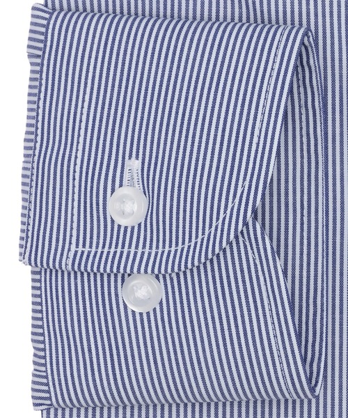 TOKYO SHIRTS(トウキョウシャツ)の「形態安定ノンアイロン ボタンダウン 長袖ビジネスワイシャツ(ビジネスシャツ・メンズ・ブルー・首回り42cm-裄丈82cm/首回り42cm-裄丈86cm/首回り43cm-裄丈82cm/首回り43cm-裄丈86cm/首回り41cm-裄丈86cm/首回り41cm-裄丈82cm/首回り39cm-裄丈84cm/首回り39cm-裄丈80cm/首回り37cm-裄丈84cm/首回り37cm-裄丈80cm)」の3枚目の写真