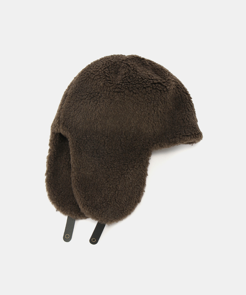 Spick & Span（スピックアンドスパン）の「tocit /トチエット Trapper（ニットキャップ/ビーニー・レディース・ブラウン・FREE）」の2枚目の写真