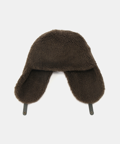 Spick & Span（スピックアンドスパン）の「tocit /トチエット Trapper（ニットキャップ/ビーニー・レディース・ブラウン・FREE）」の3枚目の写真