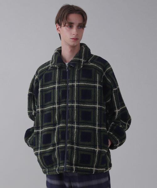 BROWNY（ブラウニー）の「BROWNY/ボアチェックブルゾン（ブルゾン・メンズ・その他2/その他1・LARGE/MEDIUM）」の2枚目の写真