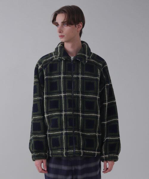 BROWNY（ブラウニー）の「BROWNY/ボアチェックブルゾン（ブルゾン・メンズ・その他2/その他1・LARGE/MEDIUM）」の4枚目の写真