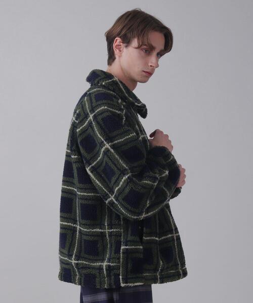 BROWNY（ブラウニー）の「BROWNY/ボアチェックブルゾン（ブルゾン・メンズ・その他2/その他1・LARGE/MEDIUM）」の7枚目の写真