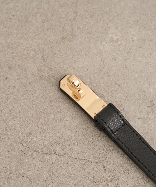 Omekashi(オメカシ)の「【MILLELA FIRENZE】金具付きレザーベルト(ベルト・レディース・ブラウン/ブラック・ONE SIZE)」の7枚目の写真