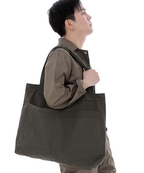 SAINTCREW（セントクルー）の「シティボーイ メガビッグショルダーバッグ CBM-110 カーキ（エコバッグ/サブバッグ・メンズ・その他・フリー）」の2枚目の写真