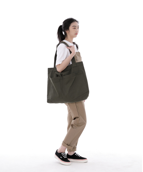 SAINTCREW（セントクルー）の「シティボーイ メガビッグショルダーバッグ CBM-110 カーキ（エコバッグ/サブバッグ・メンズ・その他・フリー）」の3枚目の写真