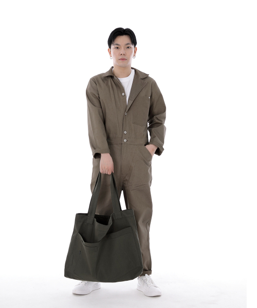 SAINTCREW（セントクルー）の「シティボーイ メガビッグショルダーバッグ CBM-110 カーキ（エコバッグ/サブバッグ・メンズ・その他・フリー）」の5枚目の写真