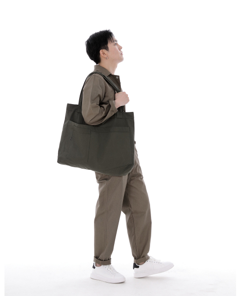 SAINTCREW（セントクルー）の「シティボーイ メガビッグショルダーバッグ CBM-110 カーキ（エコバッグ/サブバッグ・メンズ・その他・フリー）」の7枚目の写真