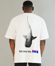 BEOM（ボム）の「ゴレイシャーク オーバーサイズ Tシャツ ホワイト（Tシャツ/カットソー）」