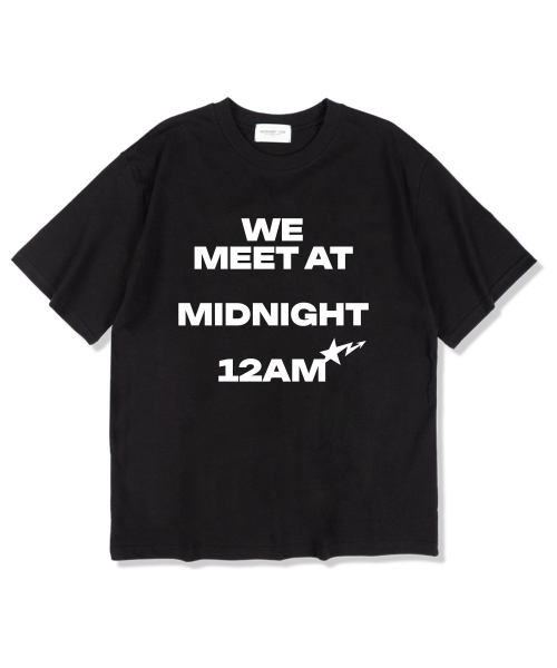 MIDNIGHT12AM(ミッドナイト12エーエム)の「WMM12 半袖Tシャツ ブラック(Tシャツ/カットソー・メンズ・その他・LARGE/X-LARGE/XX-LARGE)」の1枚目の写真