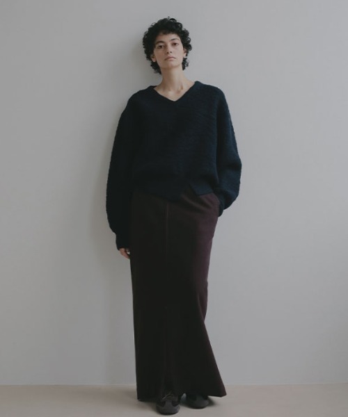 ETRE TOKYO（エトレトウキョウ）の「ダブルジップIラインロングスカート（スカート・レディース・ワイン/グレー・S/M）」の4枚目の写真