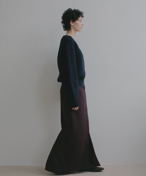 ETRE TOKYO（エトレトウキョウ）の「ダブルジップIラインロングスカート（スカート・レディース・ワイン/グレー・S/M）」の8枚目の写真